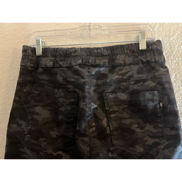 Flog Bevy Shelly Drawstring Pant Stretch Cotton Black Camo 29 Pockets Jogger - Picture 6 of 8